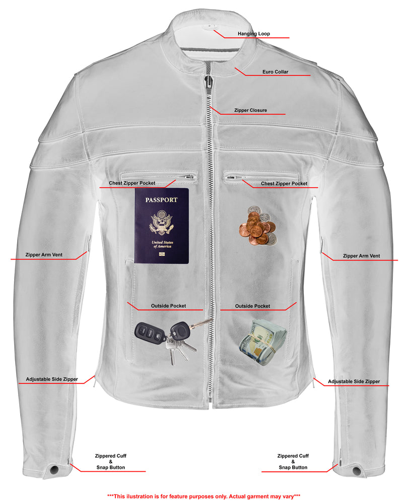 Men's Tall Sporty Scooter Jacket – Naked Cowhide