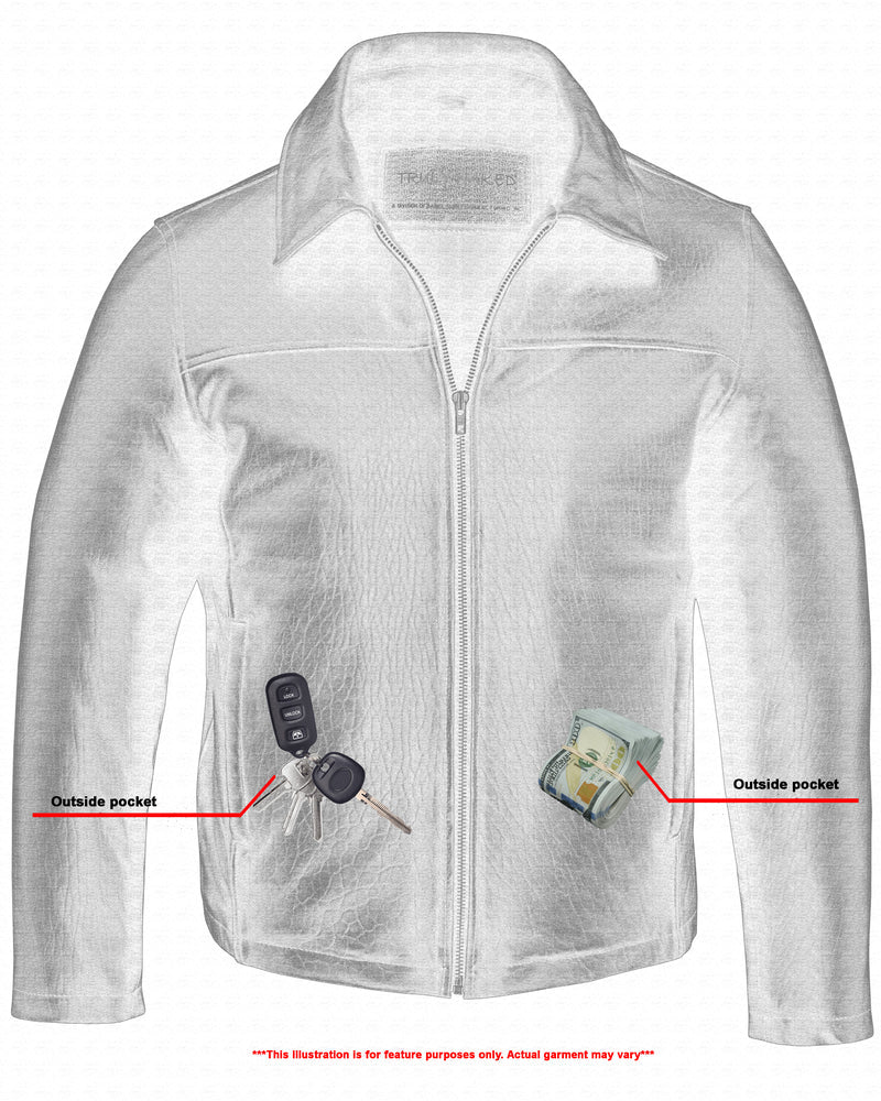 Men's Black Drum Dyed New Zealand Lambskin Jacket