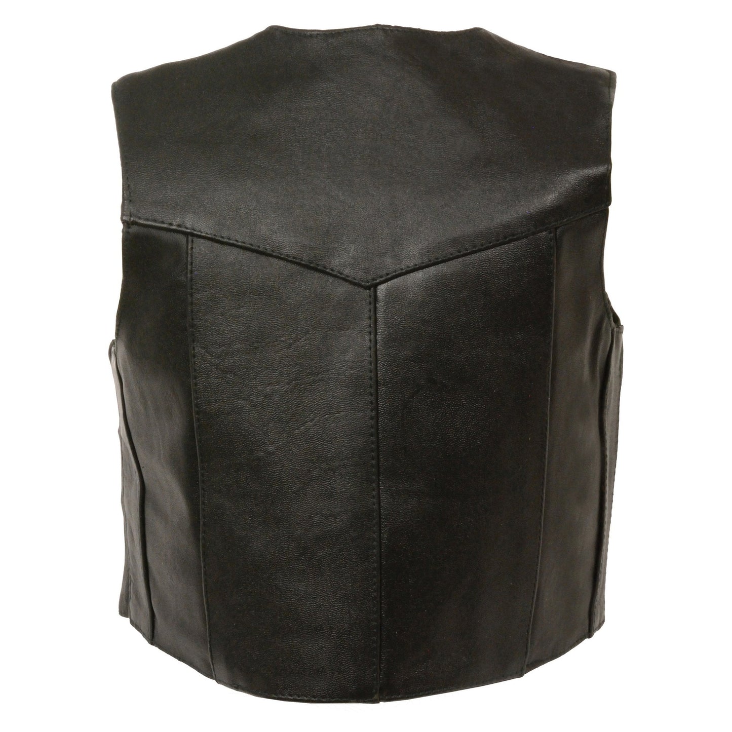 Milwaukee Leather SH2011 Kids Black Classic Three Snap Leather Vest