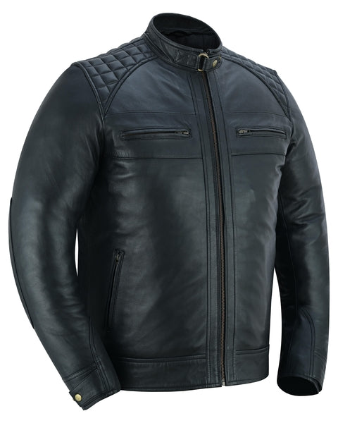 Men's Faux Leather Fashion Jacket