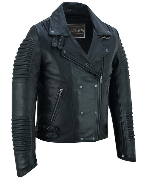 Shadow Queen Women's Black Fashion Leather Jacket