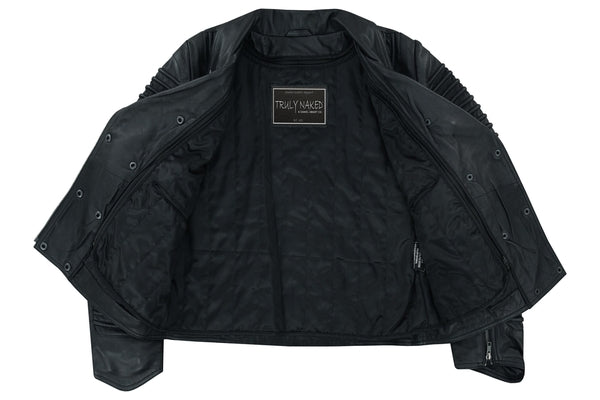 Shadow Queen Women's Black Fashion Leather Jacket