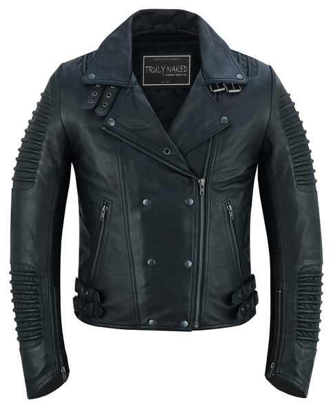 Shadow Queen Women's Black Fashion Leather Jacket