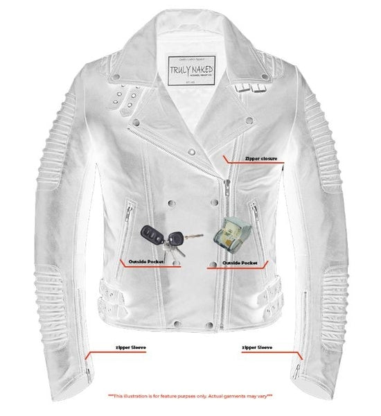 Shadow Queen Women's Black Fashion Leather Jacket