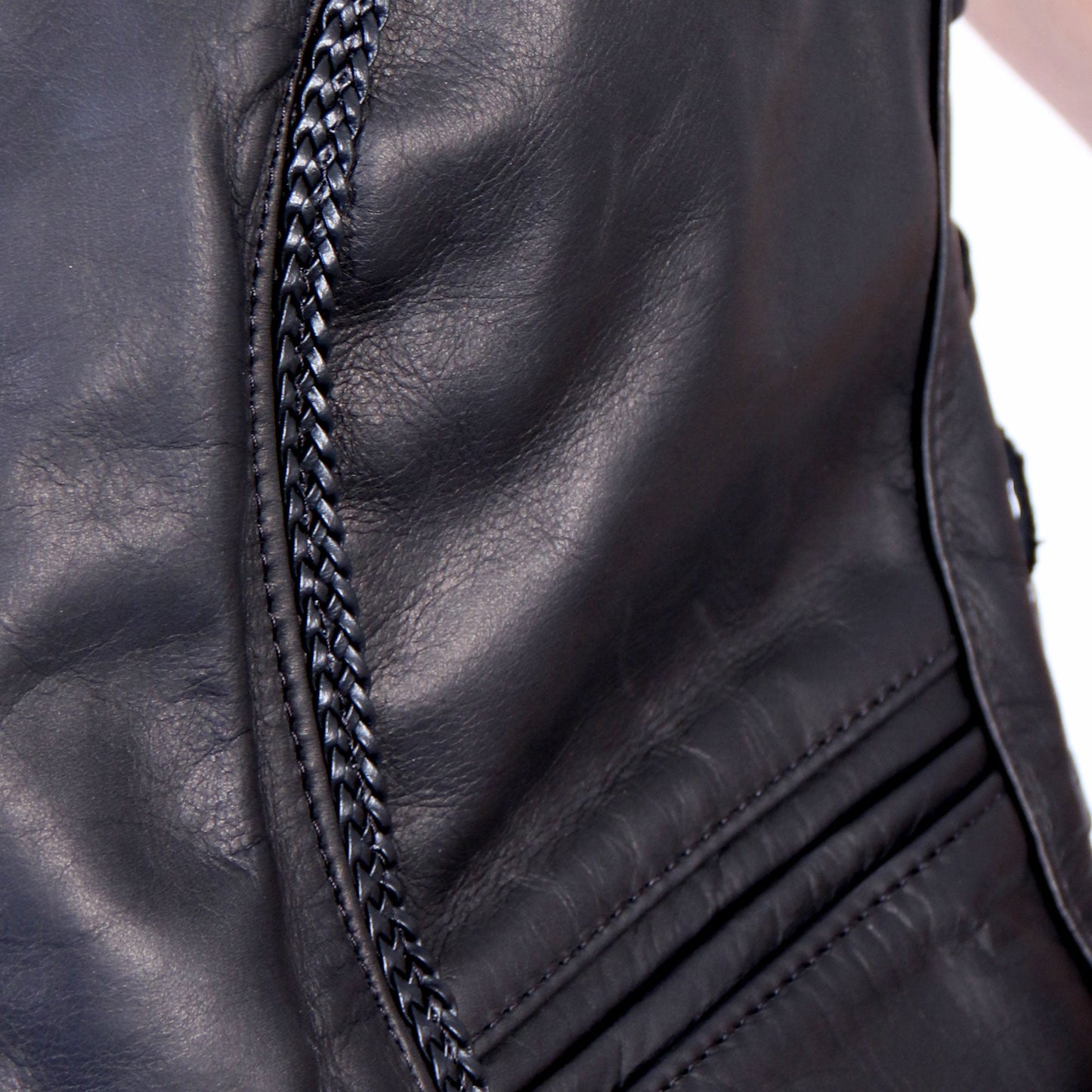 Hot Leathers VSL5001 USA Made Ladies Braided Leather Motorcycle Biker Vest